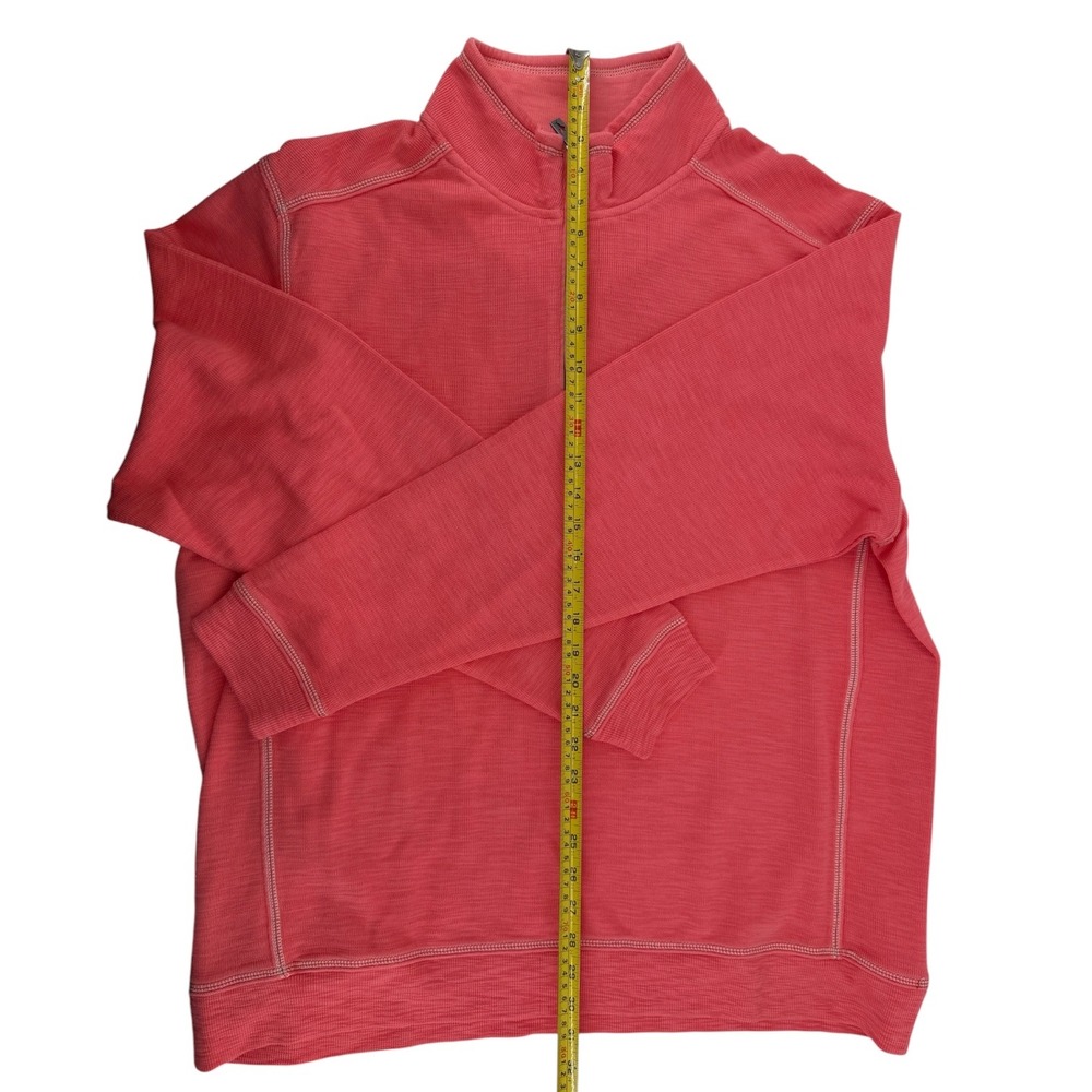 Tommy Bahama Tobago Bay Half Zip Pullover Dubarry Coral Mens XL T220818 NEW - Picture 11 of 11